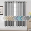 image:imageHVERSAILTEX Linen Curtains Natural Linen SemiSheer Curtains Nickel Grommet Privacy Added Premium Soft Rich Material Linen Curtain Panels for Bedroom  52x84 Inch  TurquoiseCharcoal Grey
