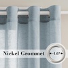 image:imageHVERSAILTEX Linen Curtains Natural Linen SemiSheer Curtains Nickel Grommet Privacy Added Premium Soft Rich Material Linen Curtain Panels for Bedroom  52x84 Inch  TurquoiseTeal
