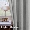 image:imageHVERSAILTEX Linen Curtains Natural Linen SemiSheer Curtains Nickel Grommet Privacy Added Premium Soft Rich Material Linen Curtain Panels for Bedroom  52x84 Inch  TurquoiseGrey