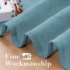 image:imageHVERSAILTEX Linen Curtains Natural Linen SemiSheer Curtains Nickel Grommet Privacy Added Premium Soft Rich Material Linen Curtain Panels for Bedroom  52x84 Inch  TurquoiseTurquoise
