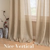 image:imageHVERSAILTEX Linen Curtains Natural Linen SemiSheer Curtains Nickel Grommet Privacy Added Premium Soft Rich Material Linen Curtain Panels for Bedroom  52x84 Inch  TurquoiseTaffy