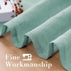 image:imageHVERSAILTEX Linen Curtains Natural Linen SemiSheer Curtains Nickel Grommet Privacy Added Premium Soft Rich Material Linen Curtain Panels for Bedroom  52x84 Inch  TurquoiseSea Mist