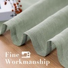 image:imageHVERSAILTEX Linen Curtains Natural Linen SemiSheer Curtains Nickel Grommet Privacy Added Premium Soft Rich Material Linen Curtain Panels for Bedroom  52x84 Inch  TurquoiseSage