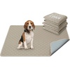 image:imageHVERSAILTEX Premium Washable Pee Pads for Dogs 2 Pack Super Absorbent 100 Waterproof Reusable NonSlip Quilted Puppy Training Pads for Crate Playpen Whelping amp Potty Training18x24 GreyBeige