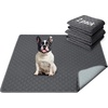 image:imageHVERSAILTEX Premium Washable Pee Pads for Dogs 2 Pack Super Absorbent 100 Waterproof Reusable NonSlip Quilted Puppy Training Pads for Crate Playpen Whelping amp Potty Training18x24 GreyGray