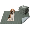 image:imageHVERSAILTEX Premium Washable Pee Pads for Dogs 2 Pack Super Absorbent 100 Waterproof Reusable NonSlip Quilted Puppy Training Pads for Crate Playpen Whelping amp Potty Training18x24 GreySage