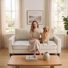 image:imageHVERSAILTEX Chenille Couch Cover for Dogs Washable Soft Chair Armchair Covers Sectional Sofa Cover NonSlip Thick Couch Furniture Protector Dog Pet Bed CoversStone Blue 28 x 47Heathered Ivory