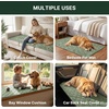 image:imageHVERSAILTEX Chenille Couch Cover for Dogs Washable Soft Chair Armchair Covers Sectional Sofa Cover NonSlip Thick Couch Furniture Protector Dog Pet Bed CoversStone Blue 28 x 47Heathered Matcha