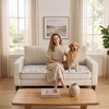 image:imageHVERSAILTEX Chenille Couch Cover for Dogs Washable Soft Chair Armchair Covers Sectional Sofa Cover NonSlip Thick Couch Furniture Protector Dog Pet Bed CoversStone Blue 28 x 47Heathered Beige