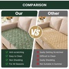 image:imageHVERSAILTEX Chenille Couch Cover for Dogs Washable Soft Chair Armchair Covers Sectional Sofa Cover NonSlip Thick Couch Furniture Protector Dog Pet Bed CoversStone Blue 28 x 47Heathered Matcha