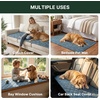 image:imageHVERSAILTEX Chenille Couch Cover for Dogs Washable Soft Chair Armchair Covers Sectional Sofa Cover NonSlip Thick Couch Furniture Protector Dog Pet Bed CoversStone Blue 28 x 47Heathered Stone Blue