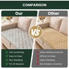 image:imageHVERSAILTEX Chenille Couch Cover for Dogs Washable Soft Chair Armchair Covers Sectional Sofa Cover NonSlip Thick Couch Furniture Protector Dog Pet Bed CoversStone Blue 28 x 47Heathered Beige