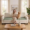 image:imageHVERSAILTEX Chenille Couch Cover for Dogs Washable Soft Chair Armchair Covers Sectional Sofa Cover NonSlip Thick Couch Furniture Protector Dog Pet Bed CoversStone Blue 28 x 47Heathered Matcha