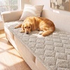 image:imageHVERSAILTEX Chenille Couch Cover for Dogs Washable Soft Chair Armchair Covers Sectional Sofa Cover NonSlip Thick Couch Furniture Protector Dog Pet Bed CoversStone Blue 28 x 47Heathered Beige