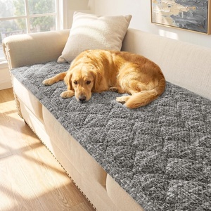 image:imageHVERSAILTEX Chenille Couch Cover for Dogs Washable Soft Chair Armchair Covers Sectional Sofa Cover NonSlip Thick Couch Furniture Protector Dog Pet Bed CoversStone Blue 28 x 47Greenish Gray
